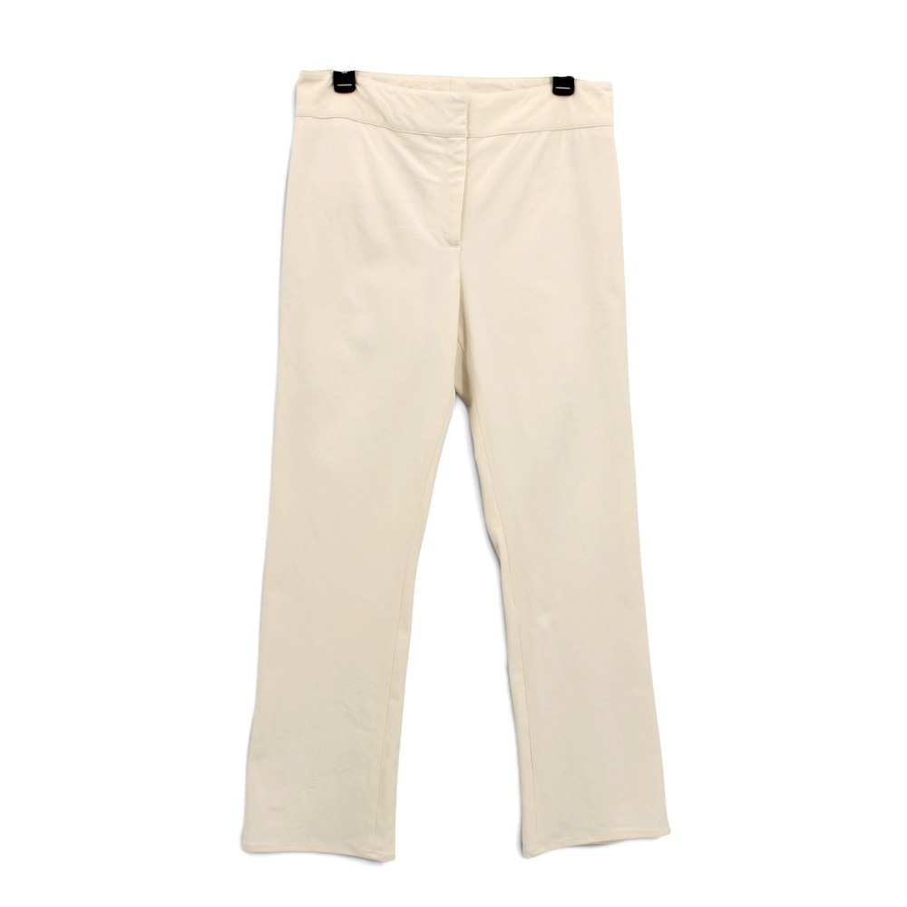 Veronica Beard Womens Trousers Size 8 Cream Stretch Made in USA Professional